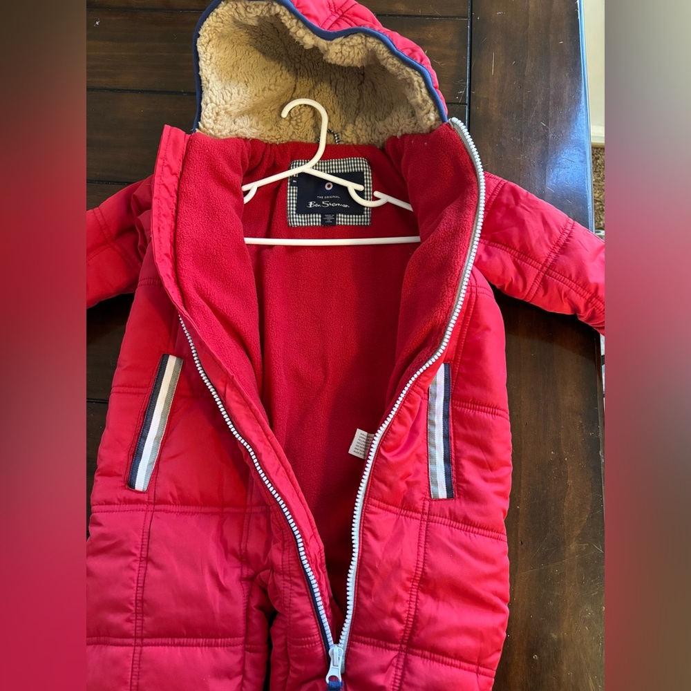 Ben Sherman Red Quilted Jacket - Picture 6 of 7